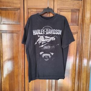 Harley-Davidson Black Graphic T-Shirt for Men